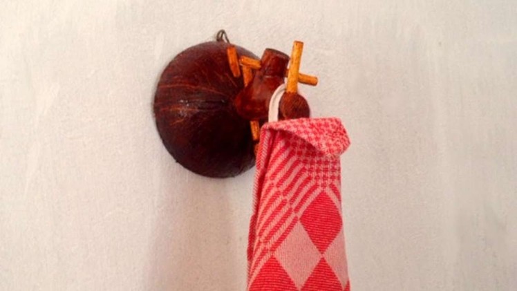 How To Recycle A Coconut Shell Into A DishTowel Holder - DIY Home Tutorial - Guidecentral