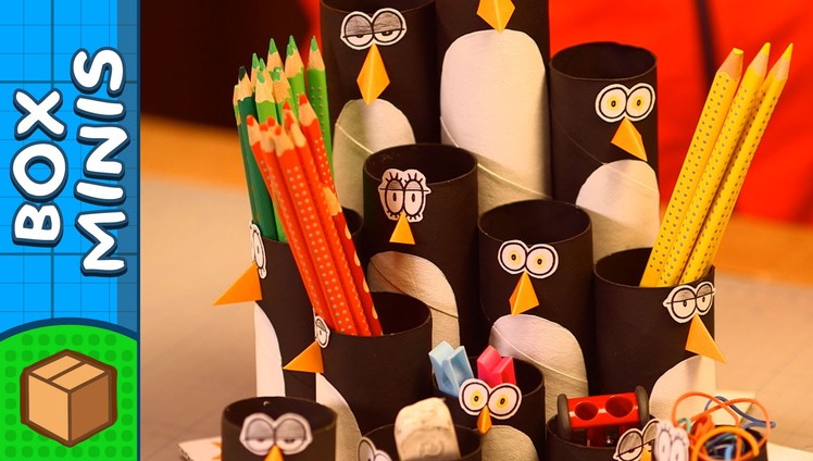 Penguin Colony Pencil Organizer | DIY Crafts Ideas For Kids