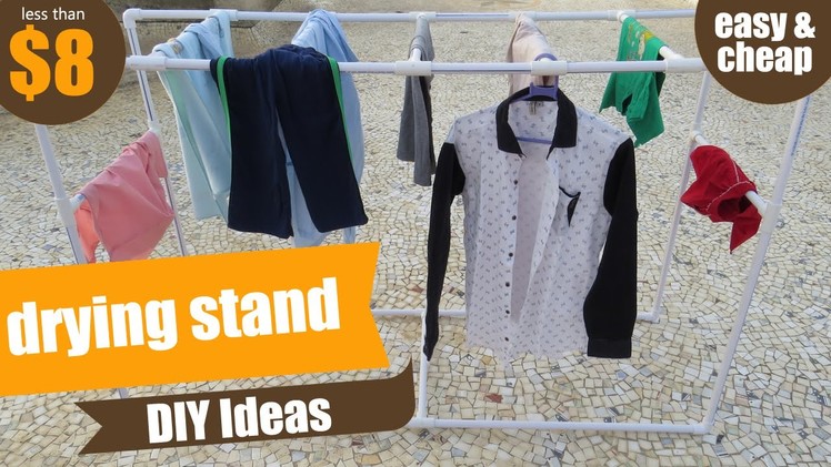 PVC Clothes Drying Stand.Rack - DIY Ideas - Ideas with PVC - How to make Drying Stand