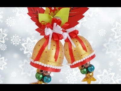 Recycled Bottle Craft : Amazing Christmas Decoration DIY Craft Idea for X-Mas Bells