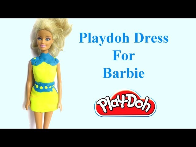 Barbie Doll Dress | How To Make Barbie Playdoh Dress