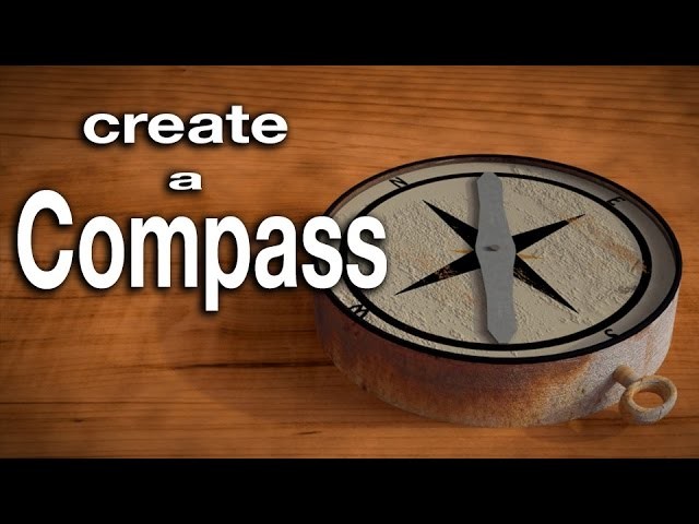 Blender Tutorial: How to create and animate a compass.