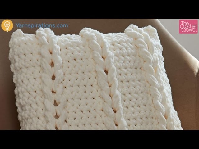 Crochet Chain Links Pillow Tutorial
