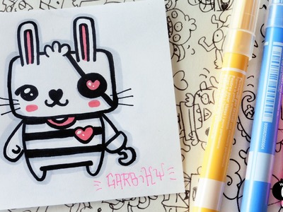 Cute Pirate Bunny - How To Draw Kawaii by Garbi KW