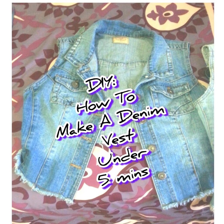 DIY: How To Make Your Own Jean Vest!  (No Sewing) | PrincessLexiseLicious