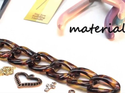 DIY Woven Tortoise Chain Bracelet
