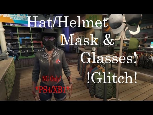 GTA V Online - How to wear a Hat, Mask, AND GLASSES (& Heist Gear) at the SAME TIME! *PS4.XB1*