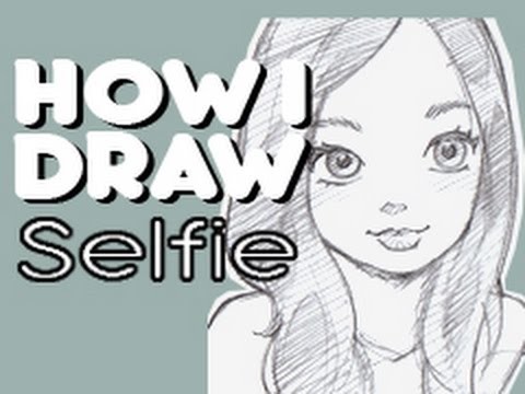 How I Draw Selfie. LadyMcGaha