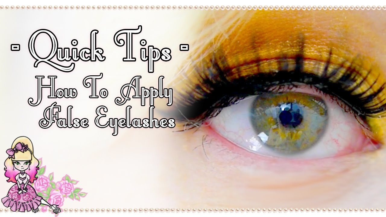 How To Apply False Eyelashes  - Quick Tips - Violet LeBeaux