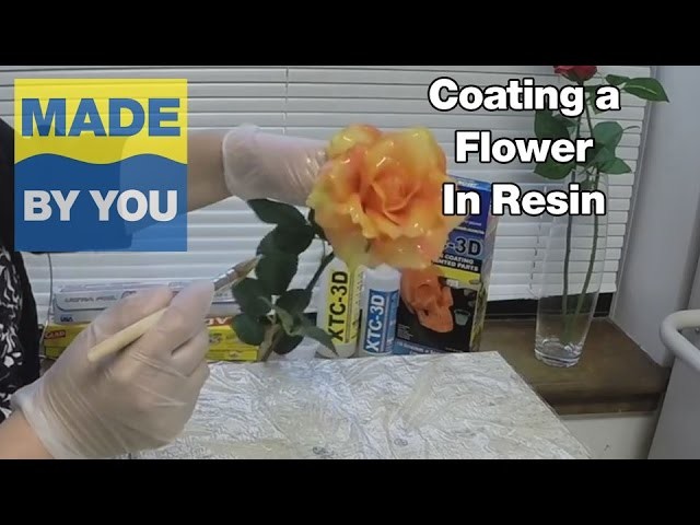 How To Coat a Flower With Resin