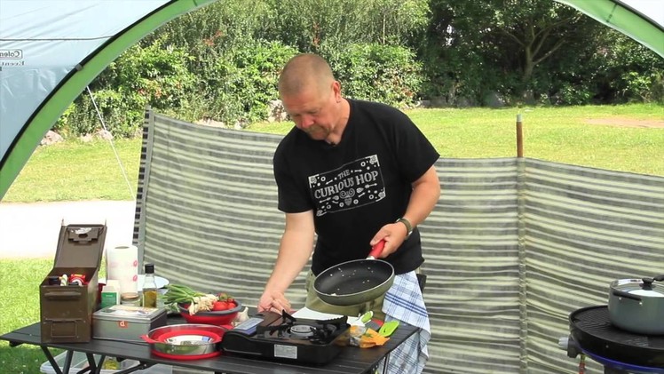 How to cook a Linguini Pine Nut and Rocket Salad #campinglive