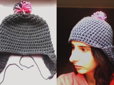 How to crochet earflap hat
