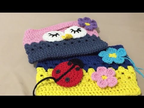 How to Crochet Owl Or Ladybird Bag Part 1