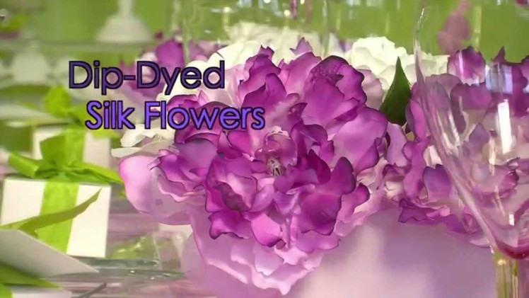 How To Dip-Dye Silk Flowers