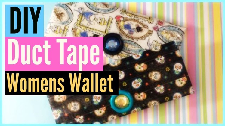 How To: DIY Duct Tape Womens Wallet! | CraftieAngie