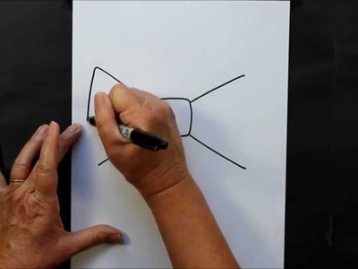 How to Draw a Cartoon Bow Tie Art Project for Kids
