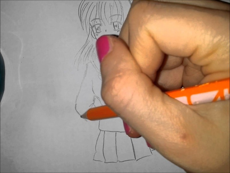 How to draw a manga girl - Simple