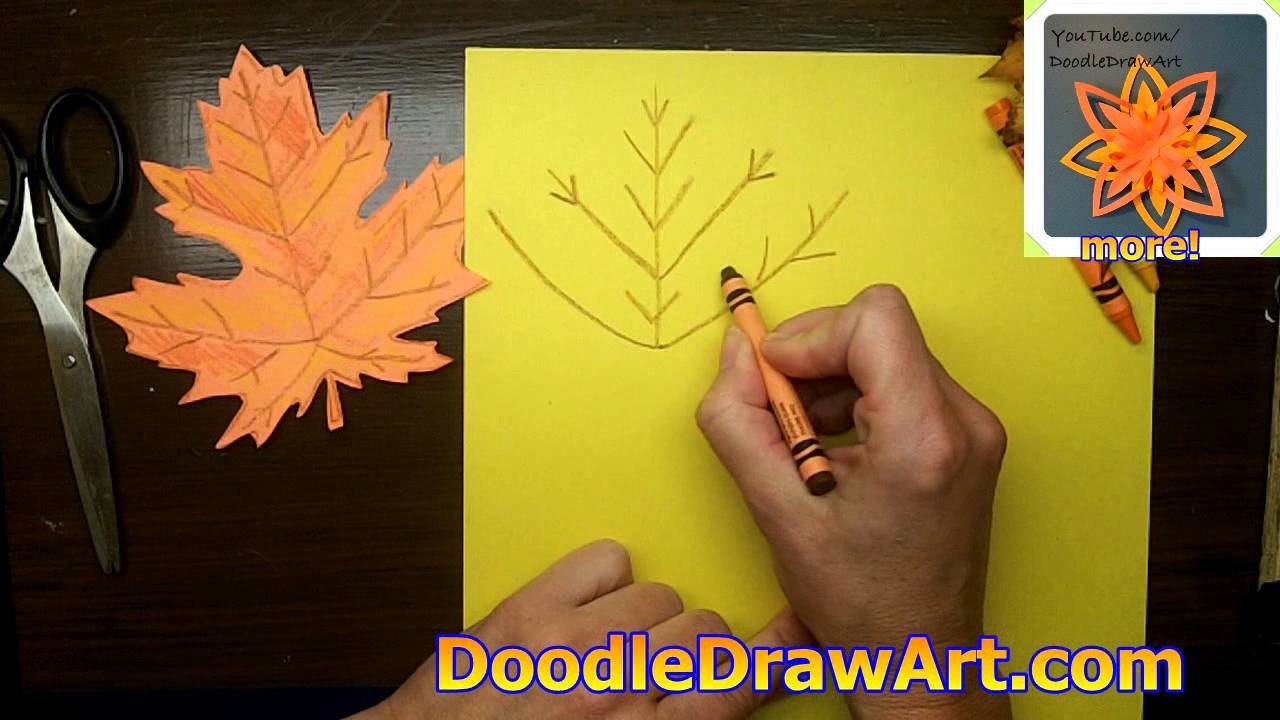 How to Draw and Make a Maple Leaf for Fall - Make a Paper Maple Leaf Decoration