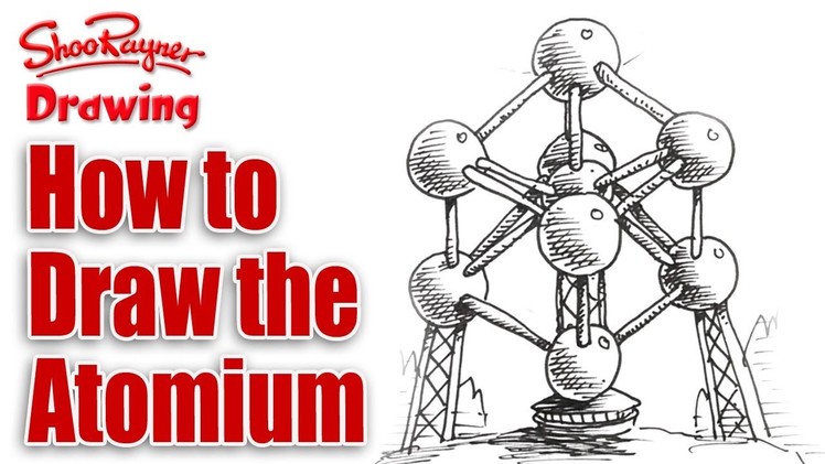 How to Draw the Atomium in Brussels