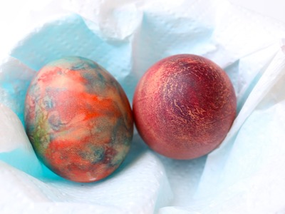 How to dye Easter eggs with shaving cream