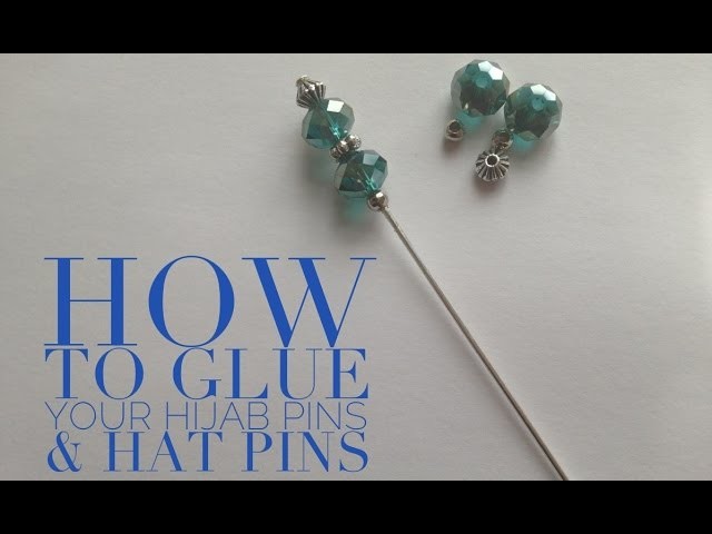 How to glue hijab pins. hat pins