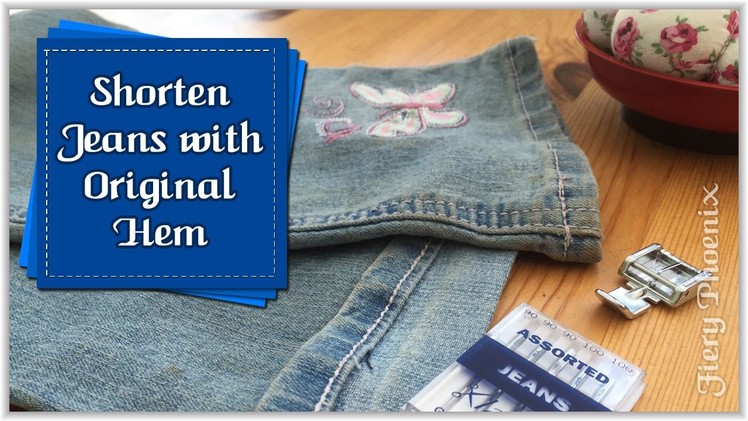 How to Hem Jeans :: by Babs at Fiery Phoenix