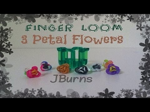 How to Loom: 3 Petal Flowers (Finger Loom)