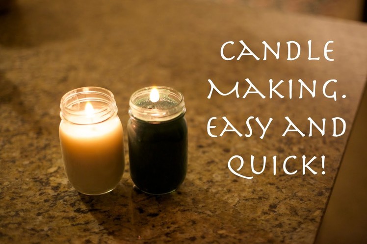 How to make a candle. Easy and quick!