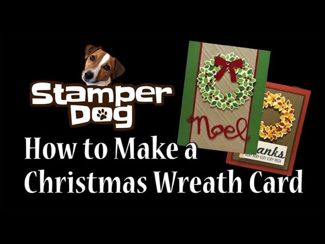 How to Make a Christmas Wreath Card