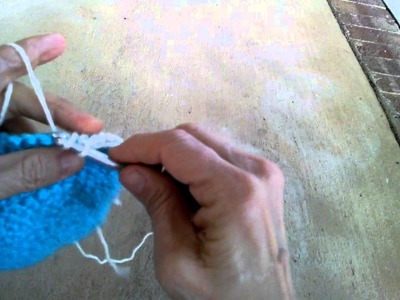 How to make a half double slip stitch