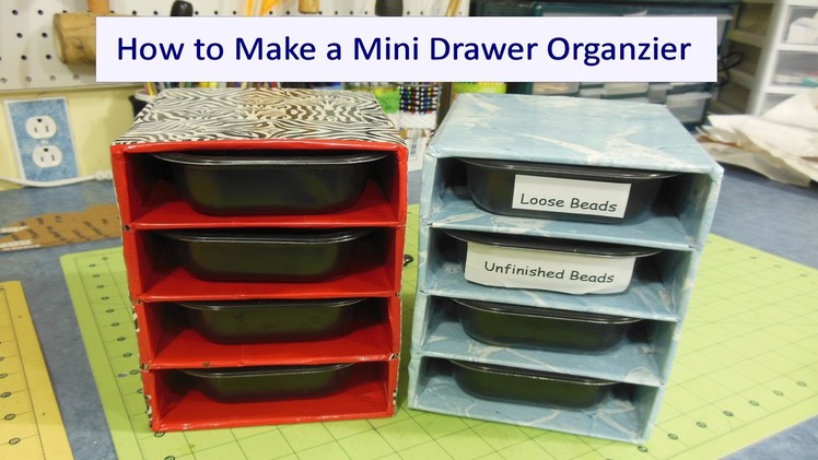 How to Make a Mini Organizer With Duck Tape and Small Boxes!