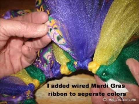 How to make a tulle Mardi Gras Dog collar