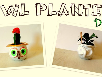 How to Make an Owl Planter. Air Drying Clay Idea | by Fluffy Hedgehog