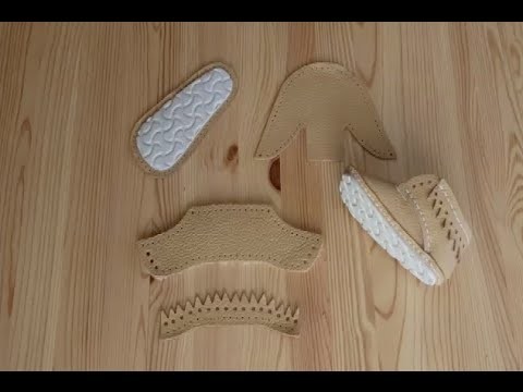 How to make baby shoes : NIKA model 01 heel parts | First Baby Shoes