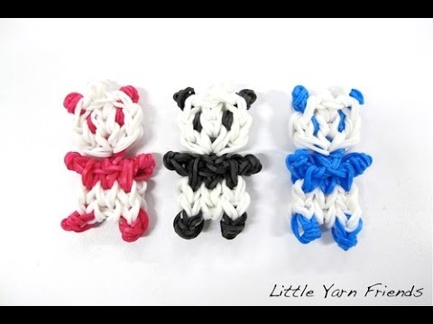 How to- rainbow loom Cute Baby Panda Tutorial