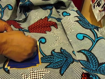 How to remove the sticker from the African fabric