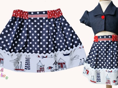 How to sew a skirt  (Easy Summer Skirt Pattern)