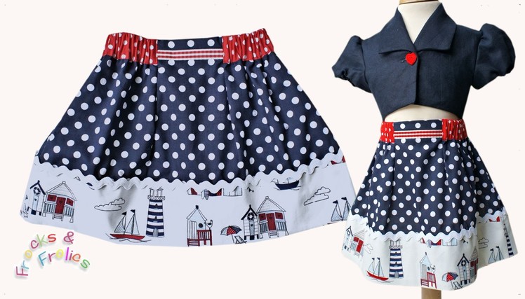 How to sew a skirt  (Easy Summer Skirt Pattern)