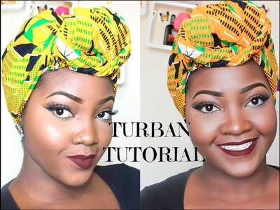 HOW TO TIE A QUICK AND EASY TURBAN SCARF
