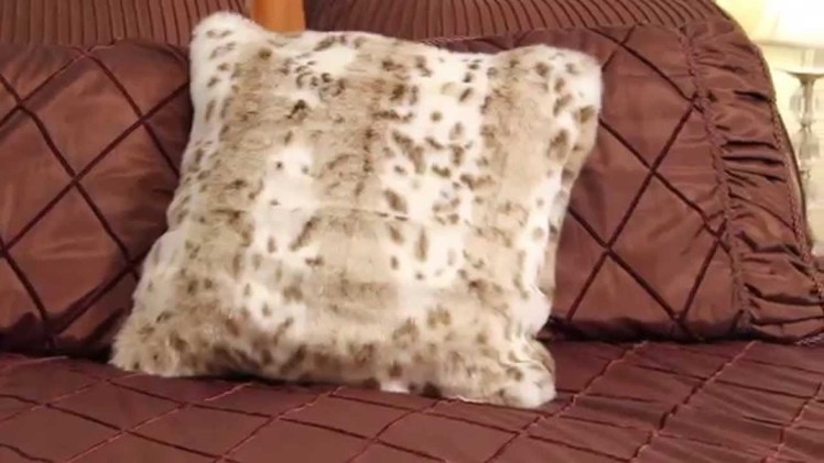 Learn how to make a faux fur pillow cover