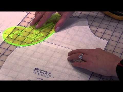 Pamela's Patterns - How to Shorten an Armhole and True a Pattern