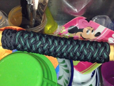 Paracordist how to boil paracord on turks head hiking staff handle