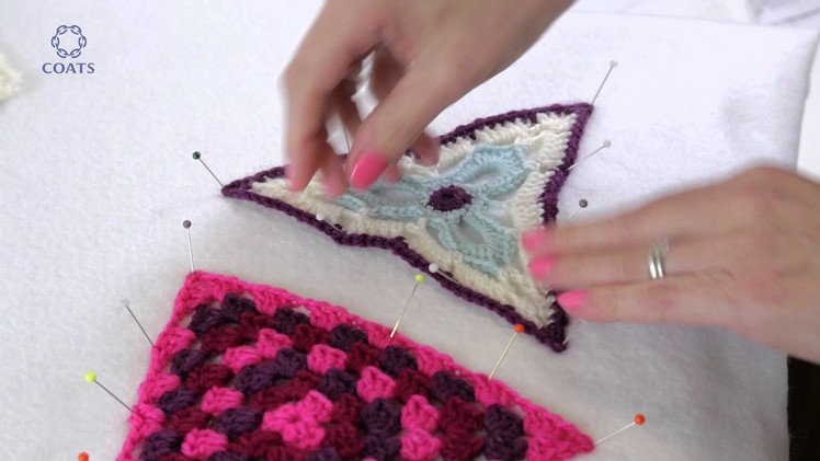 Patons Wool DK Crochet Along: Week 5 Tutorial - Joining the Triangles