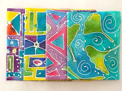 PREVIEW: How To Create Fabric With Glue And Paint with Barb Owen - HTGC Member Class s01e06