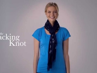 Talbots How To Tie A Scarf: The Hacking Knot