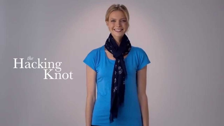 Talbots How To Tie A Scarf: The Hacking Knot