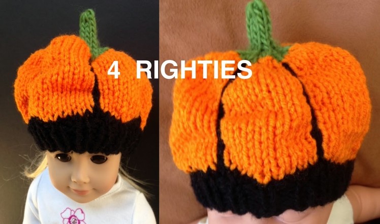 Watch How To Knit Pumpkin Hat - AGD.Newborn (4 RIGHTIES)