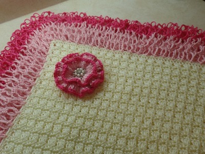 #Crochet Beautiful Lacy Baby Blanket #TUTORIAL