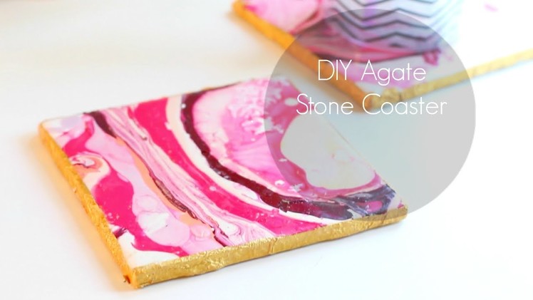DIY Agate Coasters! Cheap Materials - Anthropologie Inspired