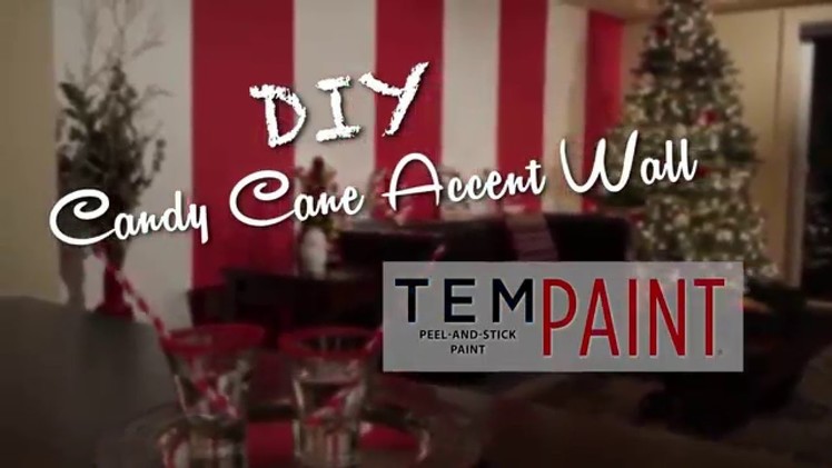 DIY Candy Cane Accent Wall | Holiday How-To by TemPaint
